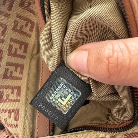 Rare Pink Fendi Baguette Zucca Canvas Shoulder Bag w/ COA - Excellent Condition - Picture 5 of 15